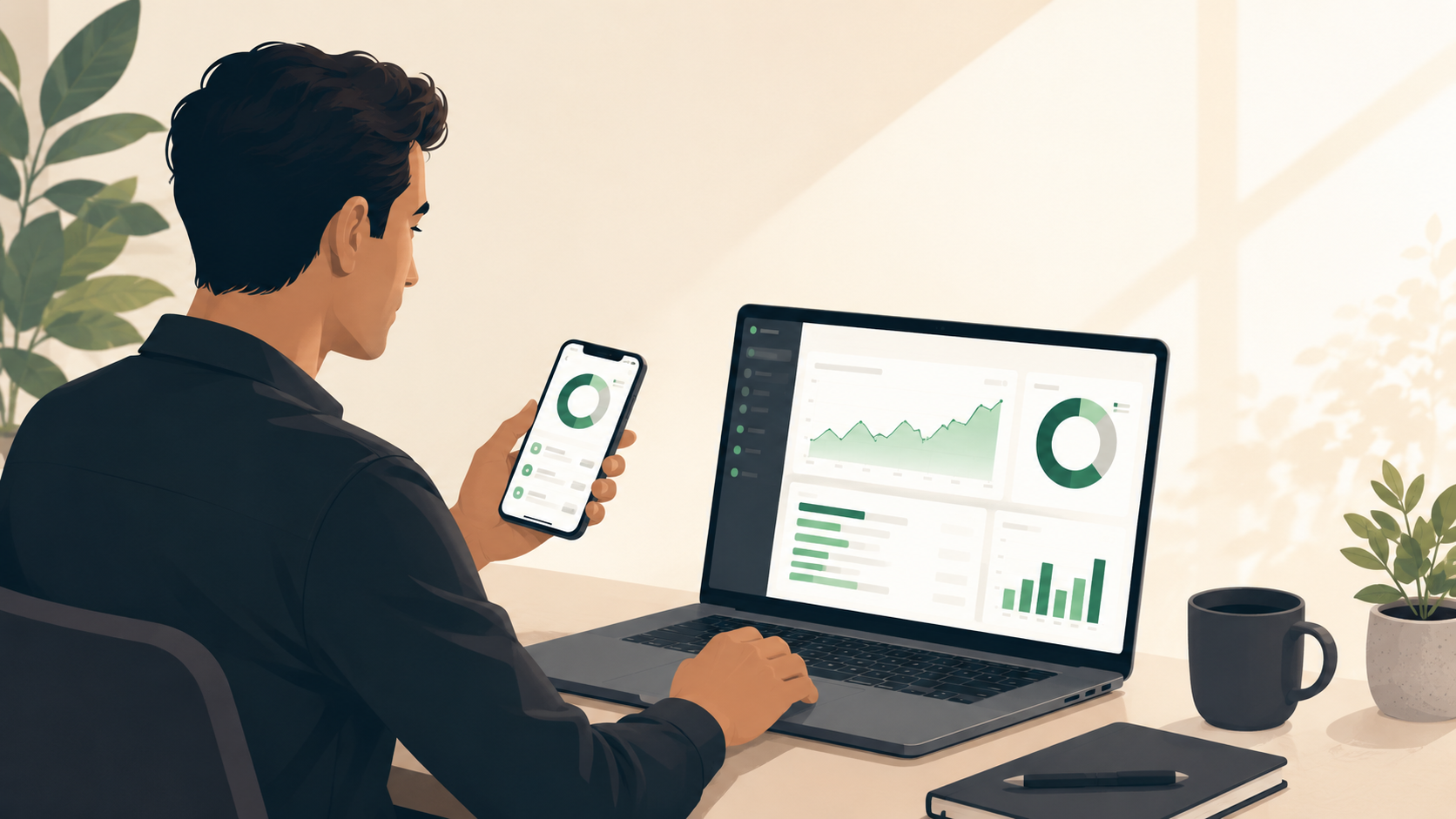 Mortgage and housing finance illustration